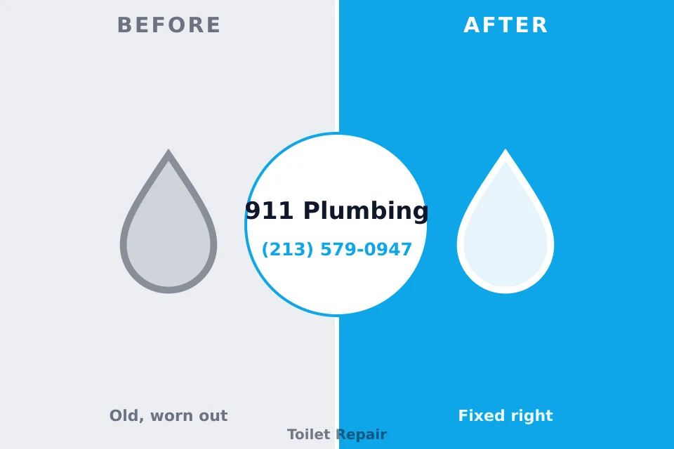 Before and after: plumbing repair Waretown, NJ